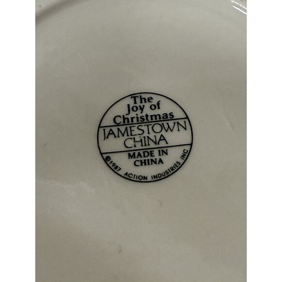 Jamestown China,‎ Joy Of Christmas Mug And Plate 1987 Set Of 2 - Picture 8 of 11
